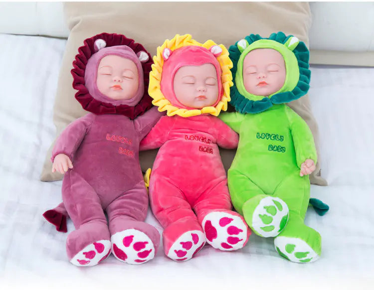 Realistic Soothing Baby Doll - Soft Rubber Educational Toy