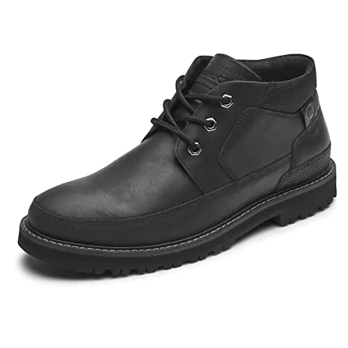 Dunham Mens Byrne Mudguard Chukka Boot Black Leather 11.5 X-Wide