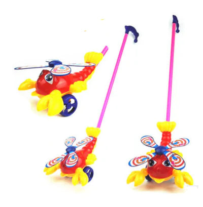 Baby Learning Walker Toy - Single Rod Push Plane