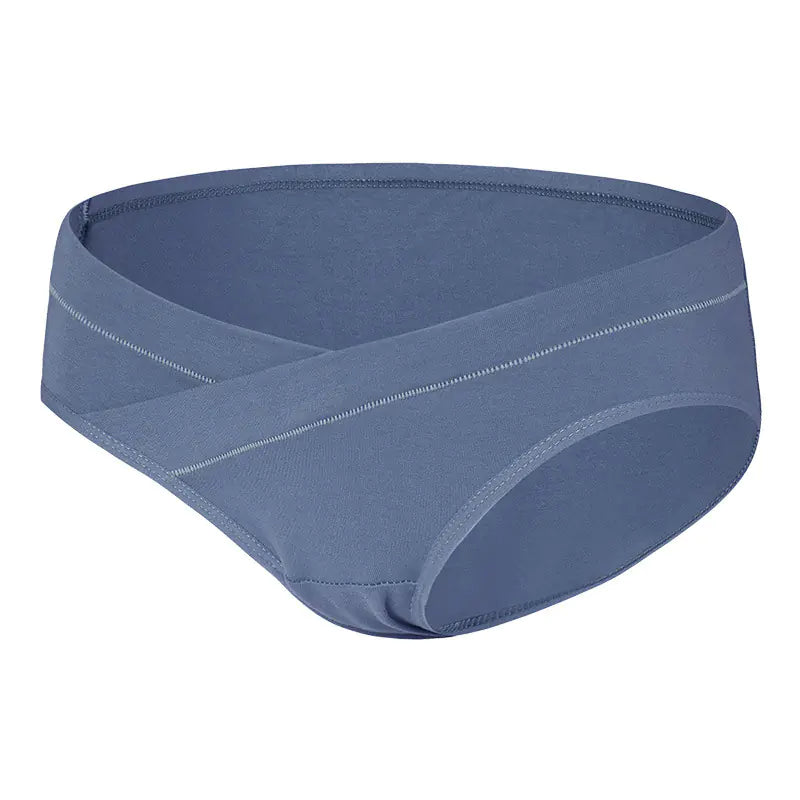 Maternity Seamless Cotton Breathable Low-Waist Briefs
