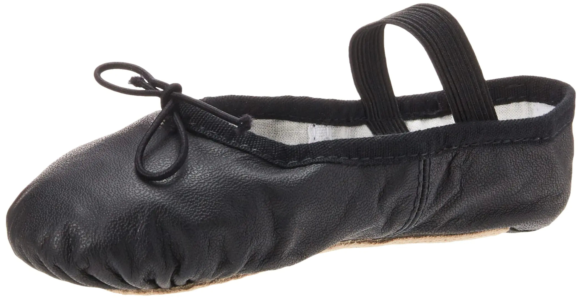 Bloch Dance Girls Dansoft Full Sole Leather Ballet Slipper/Shoe Black 12 X-Wide Little Kid