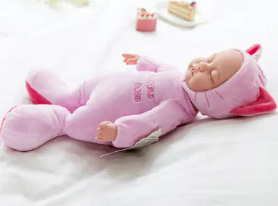 Realistic Soothing Baby Doll - Soft Rubber Educational Toy