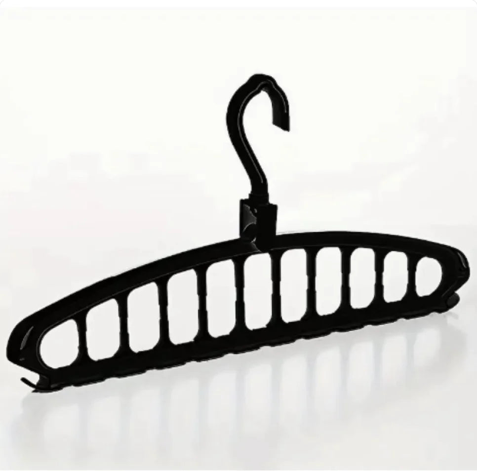 Foldable 9-Hole Clothes Rack