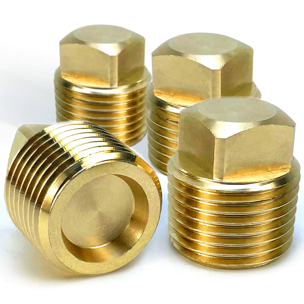 Boat Plugs 1/2 Inch Npt Solid Brass Boat Drain Plug 4 Pack Garboard Drain Plug Boat Drain Plug Fits Most Boat Hulls (1/2 Inch NPT)