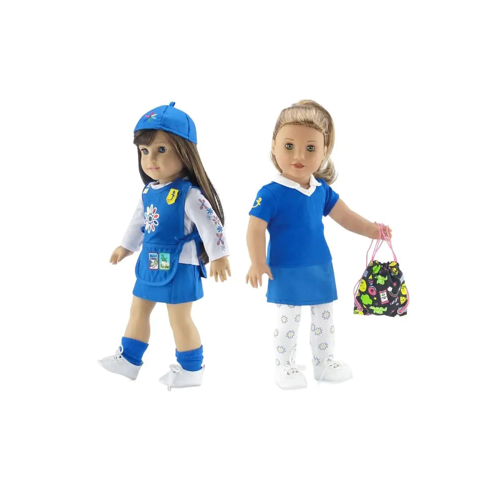 Emily Rose 18-inch Doll Daisy Girl Scout 8-Piece Uniform and Accessory Value Pack | Officially Licensed by Girl Scouts of The USA | Doll NOT Included