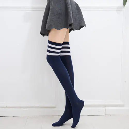 Japanese Over The Knee Women's Football Stockings