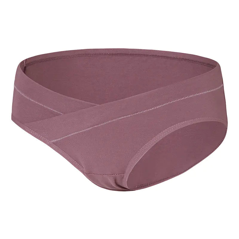 Maternity Seamless Cotton Breathable Low-Waist Briefs