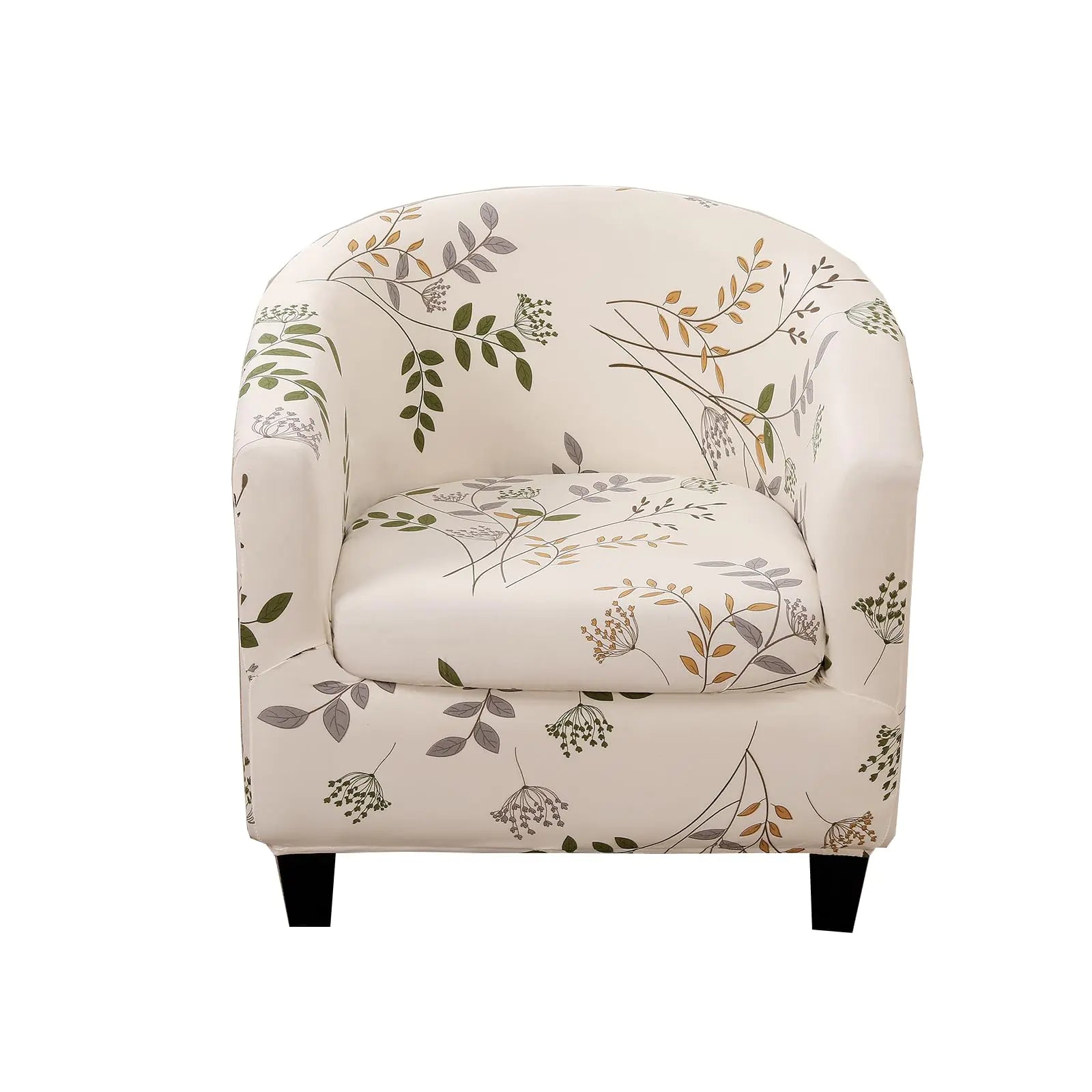 CRFATOP 2 Piece Club Chair Slipcover Stretch Barrel Chair Covers Printed Tub Chair Slipcovers Soft Armchair Covers Removable Furniture Protector Arm Chair Cover for Living Room14