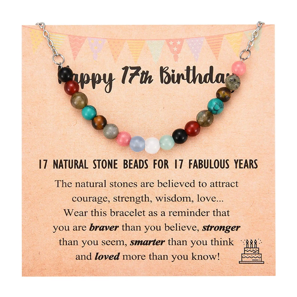 Leyung 17 Year Old Girl Gifts Idea Happy 17th Birthday Gifts for 17 Year Old Girl Birthday Bracelet Jewlry Gift for Girls Age 17 Daughter Granddaughter Niece