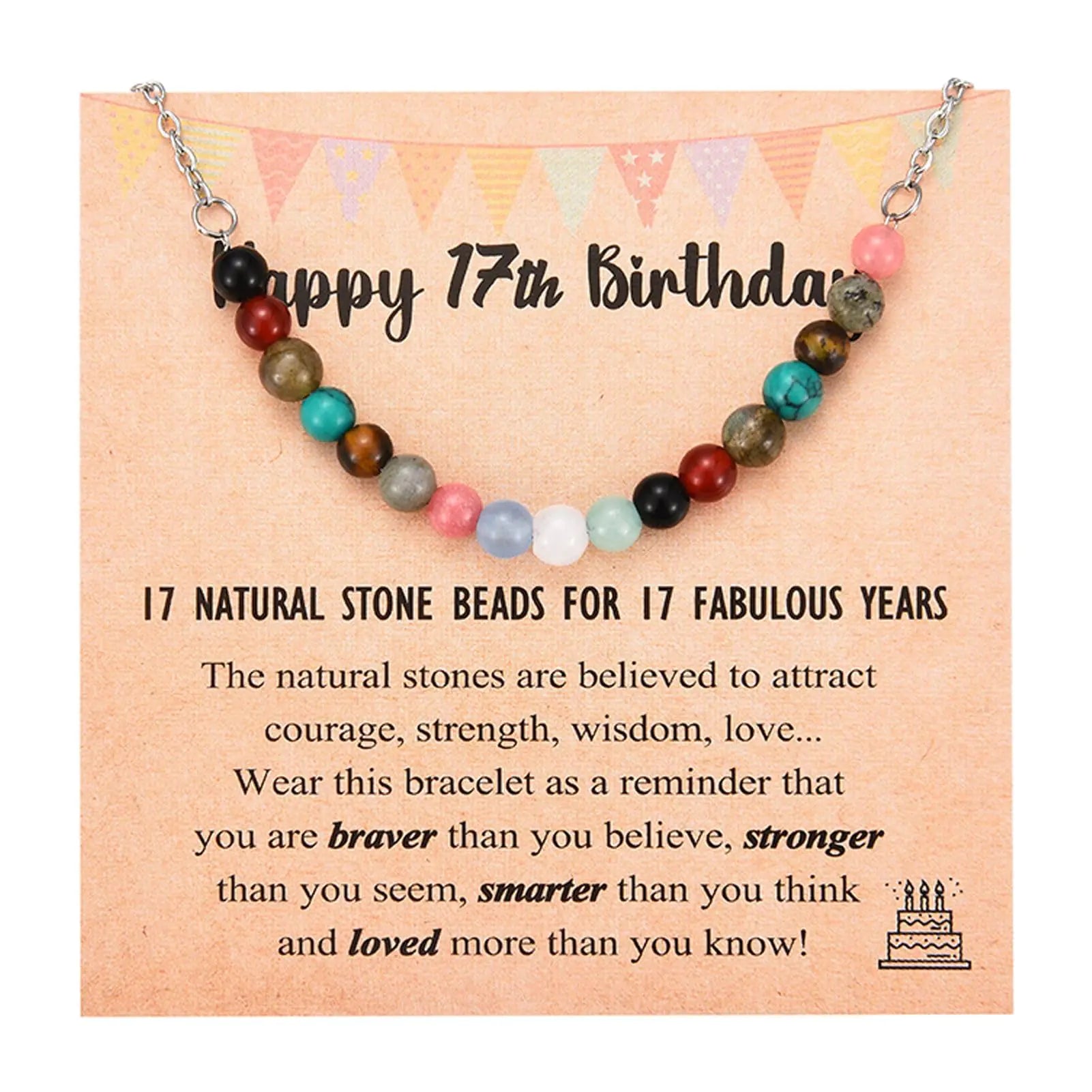 Leyung 17 Year Old Girl Gifts Idea Happy 17th Birthday Gifts for 17 Year Old Girl Birthday Bracelet Jewlry Gift for Girls Age 17 Daughter Granddaughter Niece