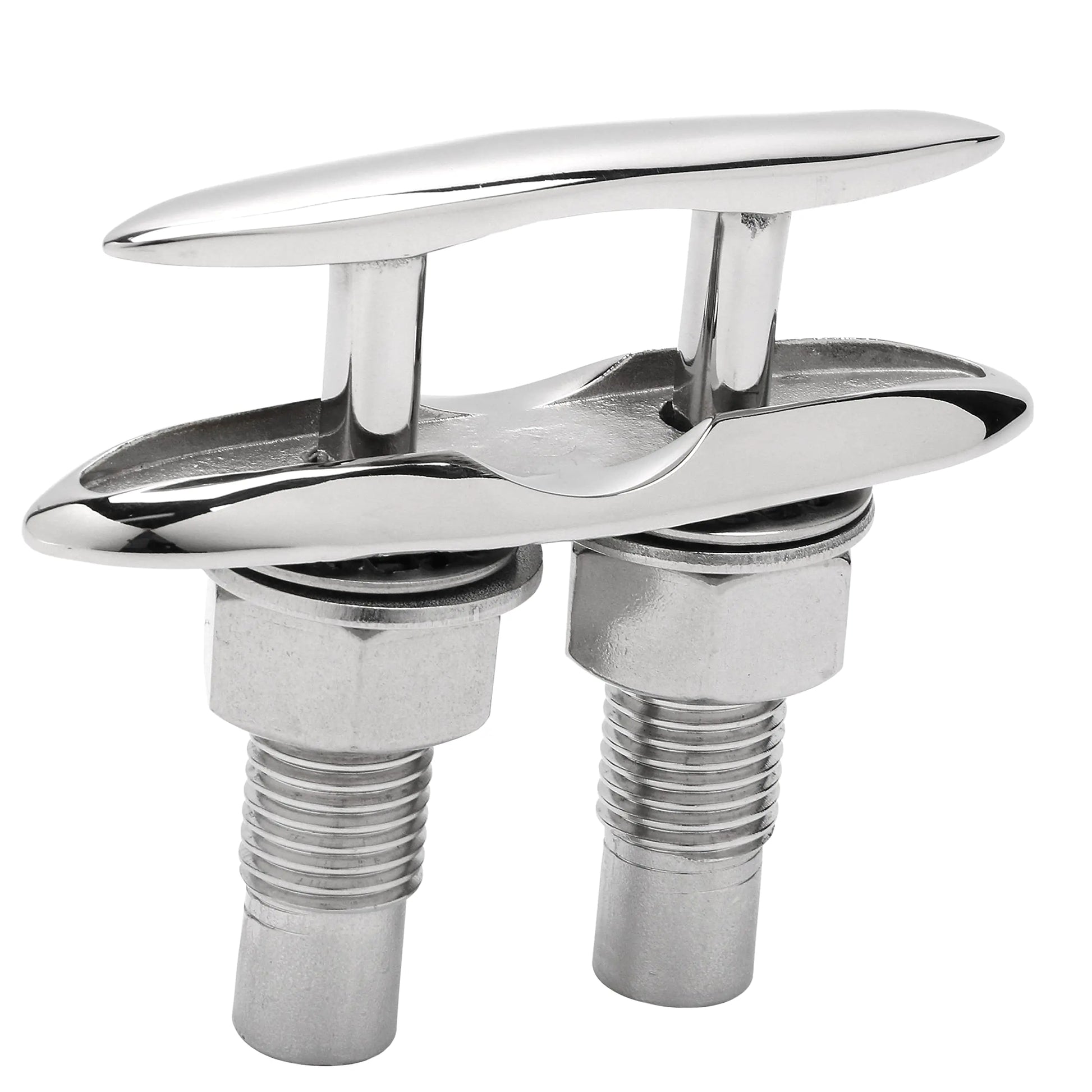 SUNOOM Pull Up Boat Cleats 316 Stainless Steel Hidden Flush Mount 6 Inch Retractable Boat Claet Marine Cleat Pop Up Boat CleatsPopup Cleat Yacht Marine Boat Dock Cleats Dock Boat Deck Cleat