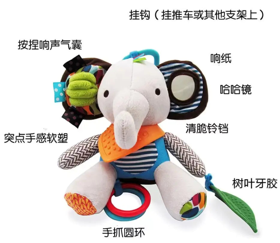 Baby Plush Toy with Tags - Soothing Biting Doll
