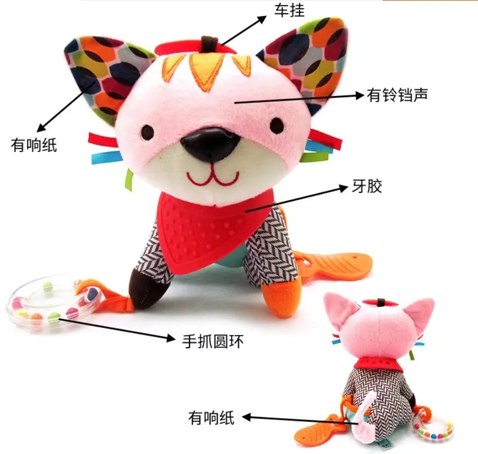 Baby Plush Toy with Tags - Soothing Biting Doll