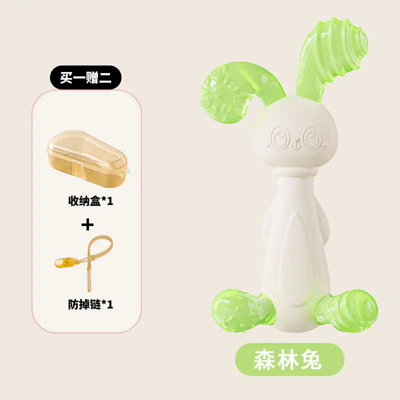 Soft Rubber Baby Grasp Ball Rattle - Sensory Toy