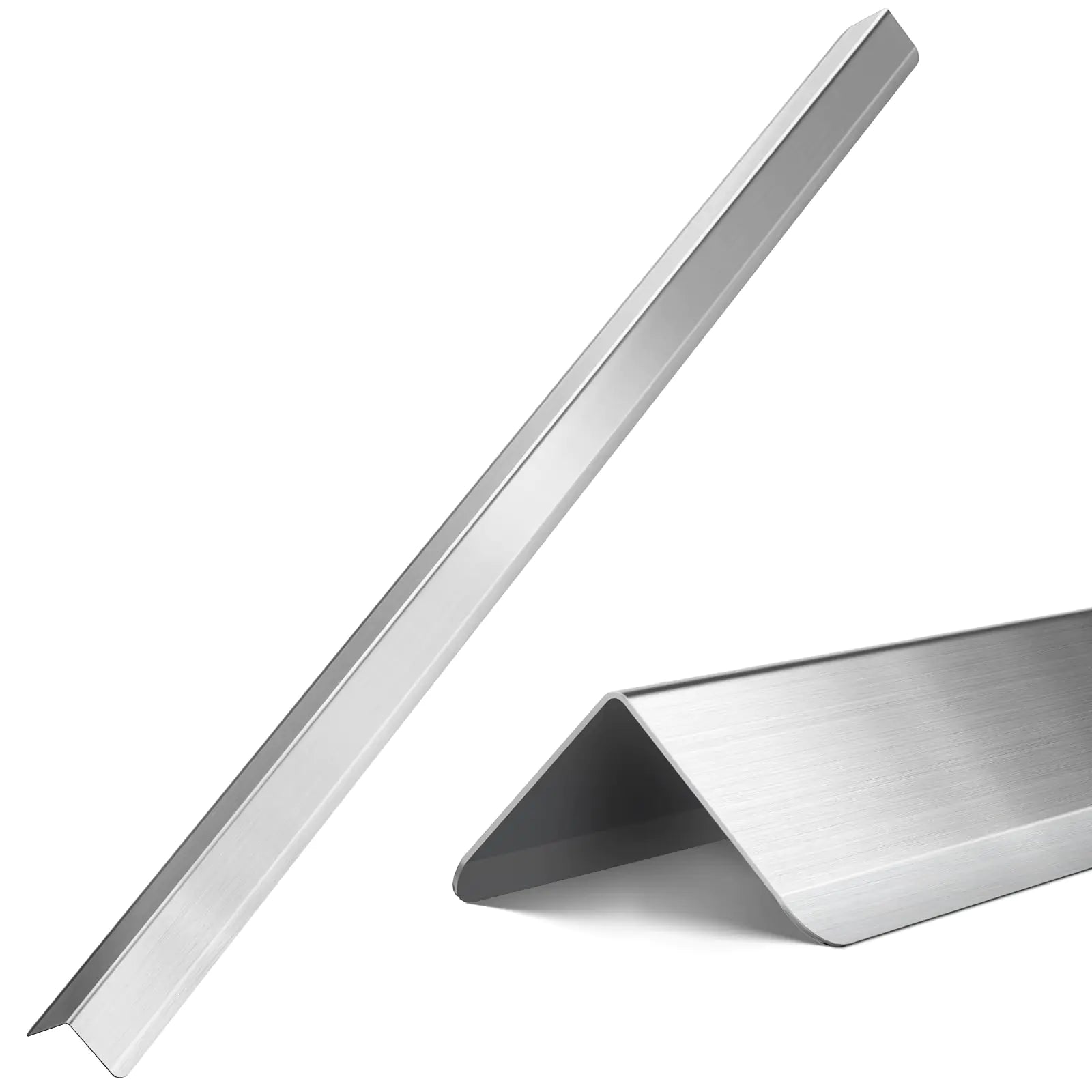 Zipcase Stainless Steel Wall Corner Guard 2 x 2 x 48 inch Pack of 10 Metal Wall Corner Protector with 90-Degree Angle for Wall Protection and Decoration.
