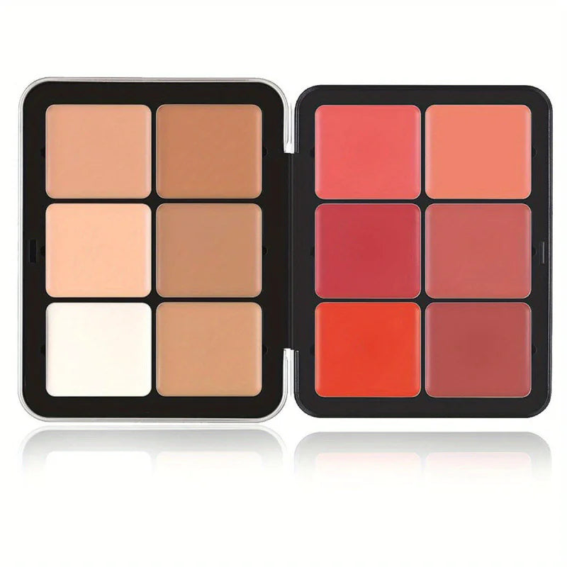 12 & 16 Color Iron Box Blush Palette for Brightening