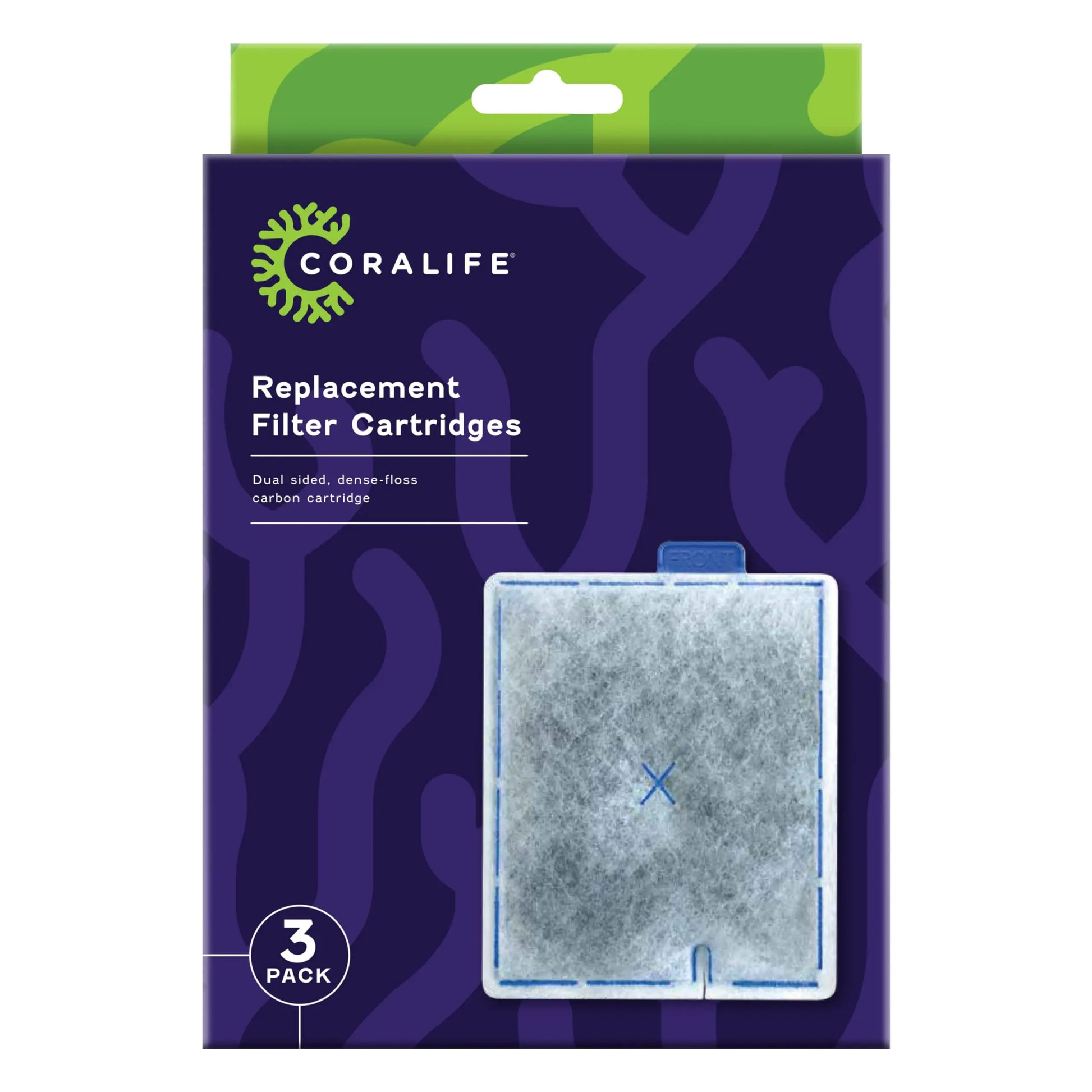 Coralife Aquarium Fish Tank Marine Salt Water Filter Cartridge 3 Pack