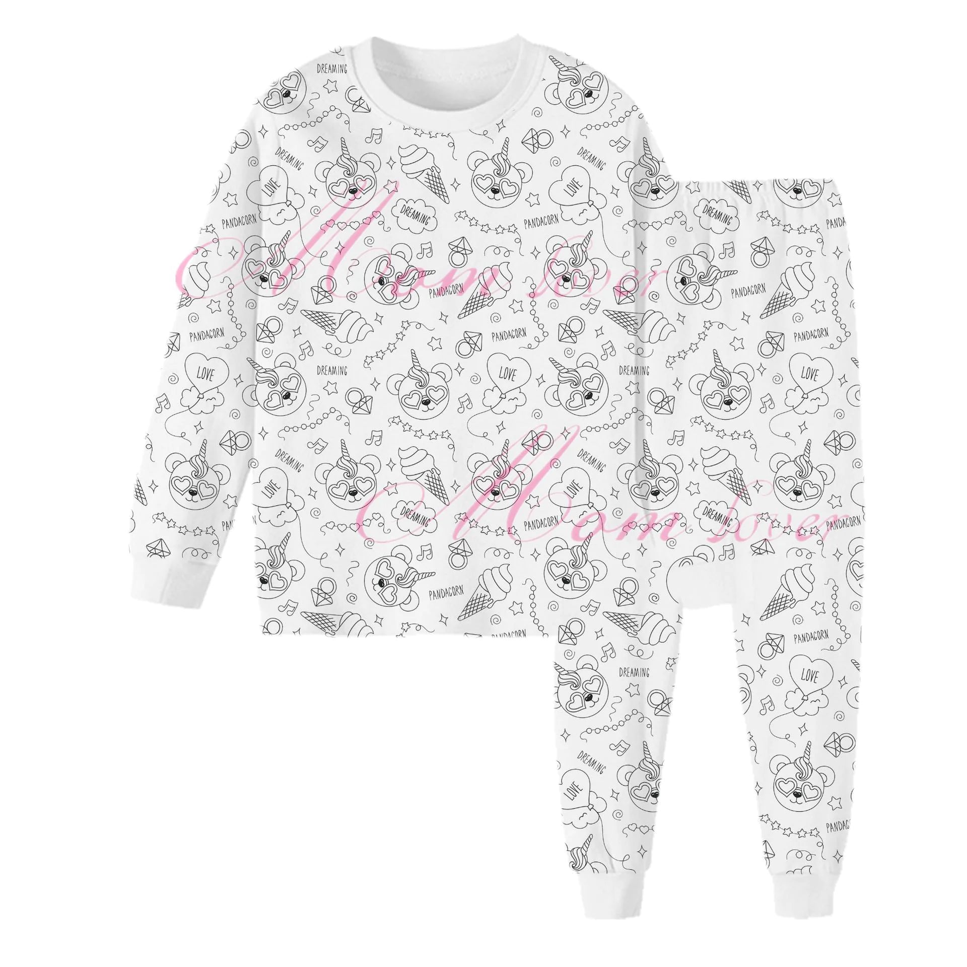Children's DIY Hand-Painted Pajama Set